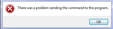 Cómo solucionar un problema al enviar un comando al programa en Excel