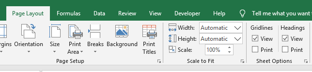 Farbband in Excel anzeigen