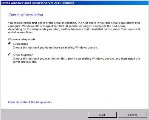 Ръководство за инсталиране на Windows Small Business Server 2011