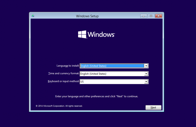 Windows 10: n asentaminen UBS: n avulla