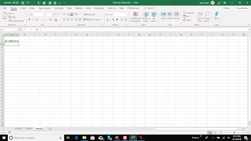 võrrelge kahte Exceli lehte