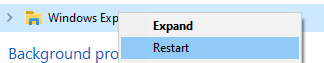 Windows Exploreri protsess