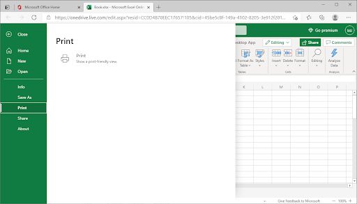 tulosta Excel verkkoon ruudukkoviivoilla