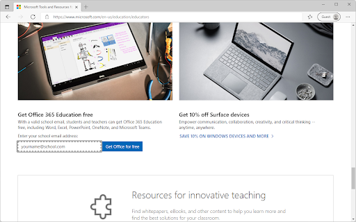   Microsoft 365 obrazovanje